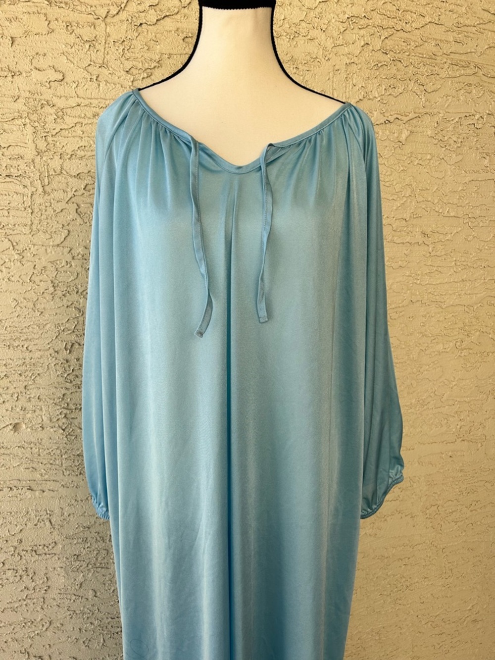 Light Blue vintage  Peasant Maxi house  Dress